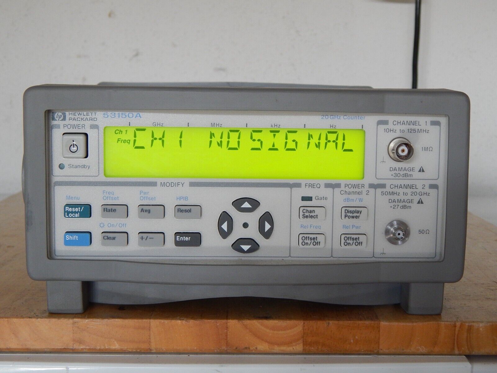 Agilent HP 53150A Microwave Frequency Counter/power meter 10Hz-20GHz 20 Hours Agilent HP 53150A Microwave Frequency Counter/power meter 10Hz-20GHz 20 Hours